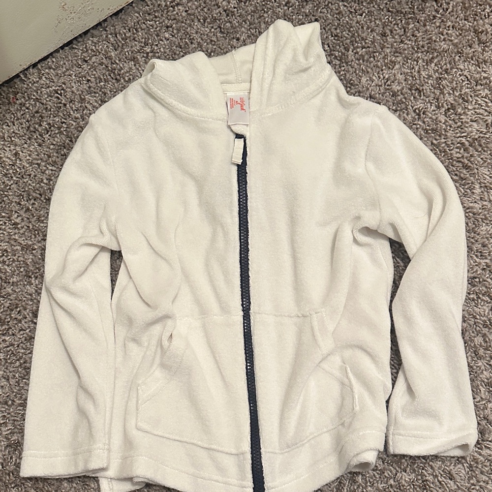 Cat & Jack White Zip-Up Hoodie